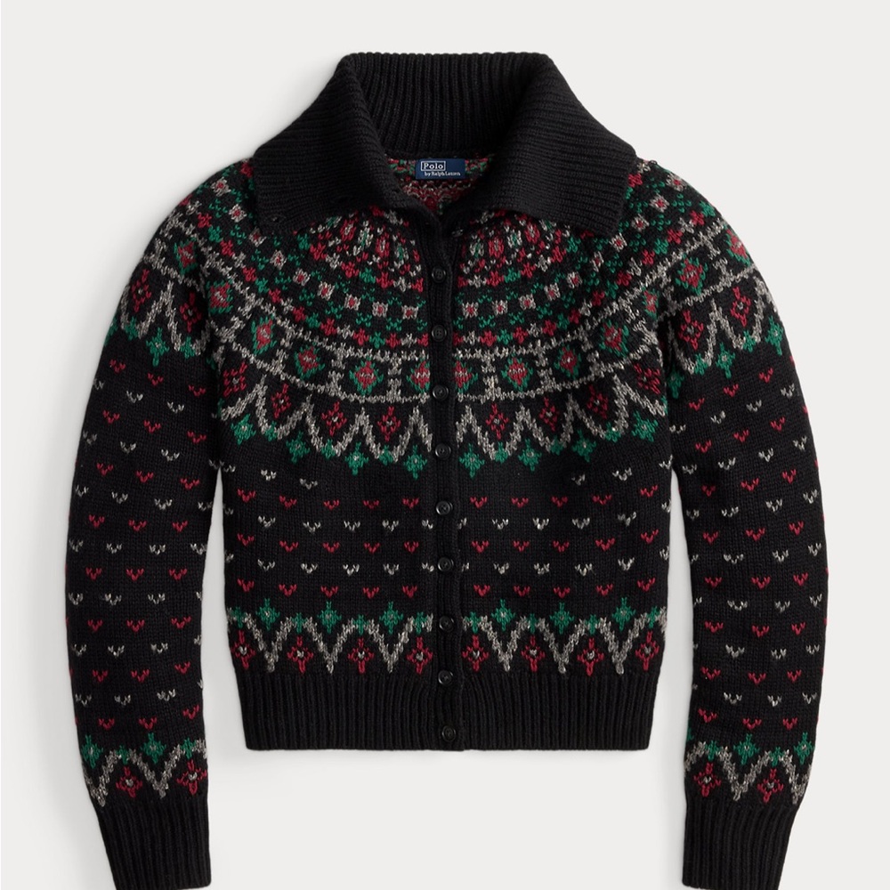Ralph Lauren Polo | Fair Isle Wool-Blend Knit Cardigan